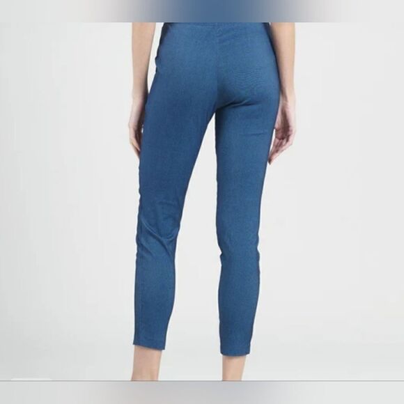 Ciara Sun Woo high waisted stretchy blue jean colored cropped pants xs - Picture 9 of 10